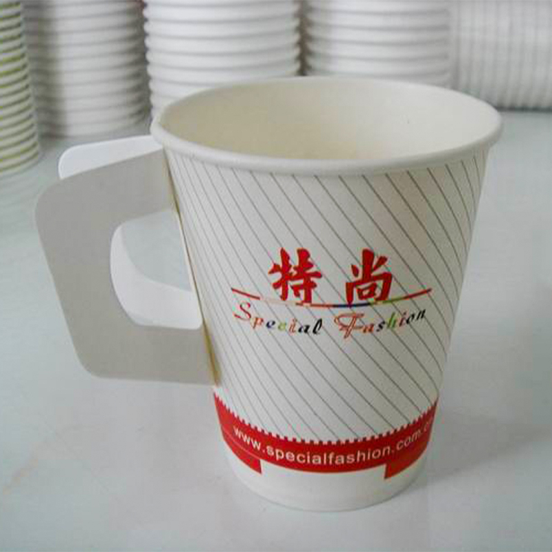 Paper cups with handle