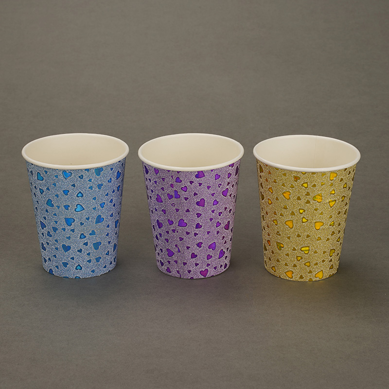 9oz gold foil paper cup for party